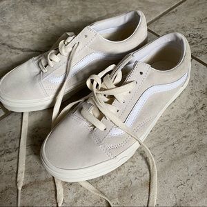 NWOT vans marshmallow suede old skool suede